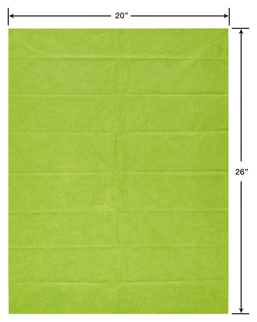 Lime Green Tissue Paper, 8-Sheets Image 3