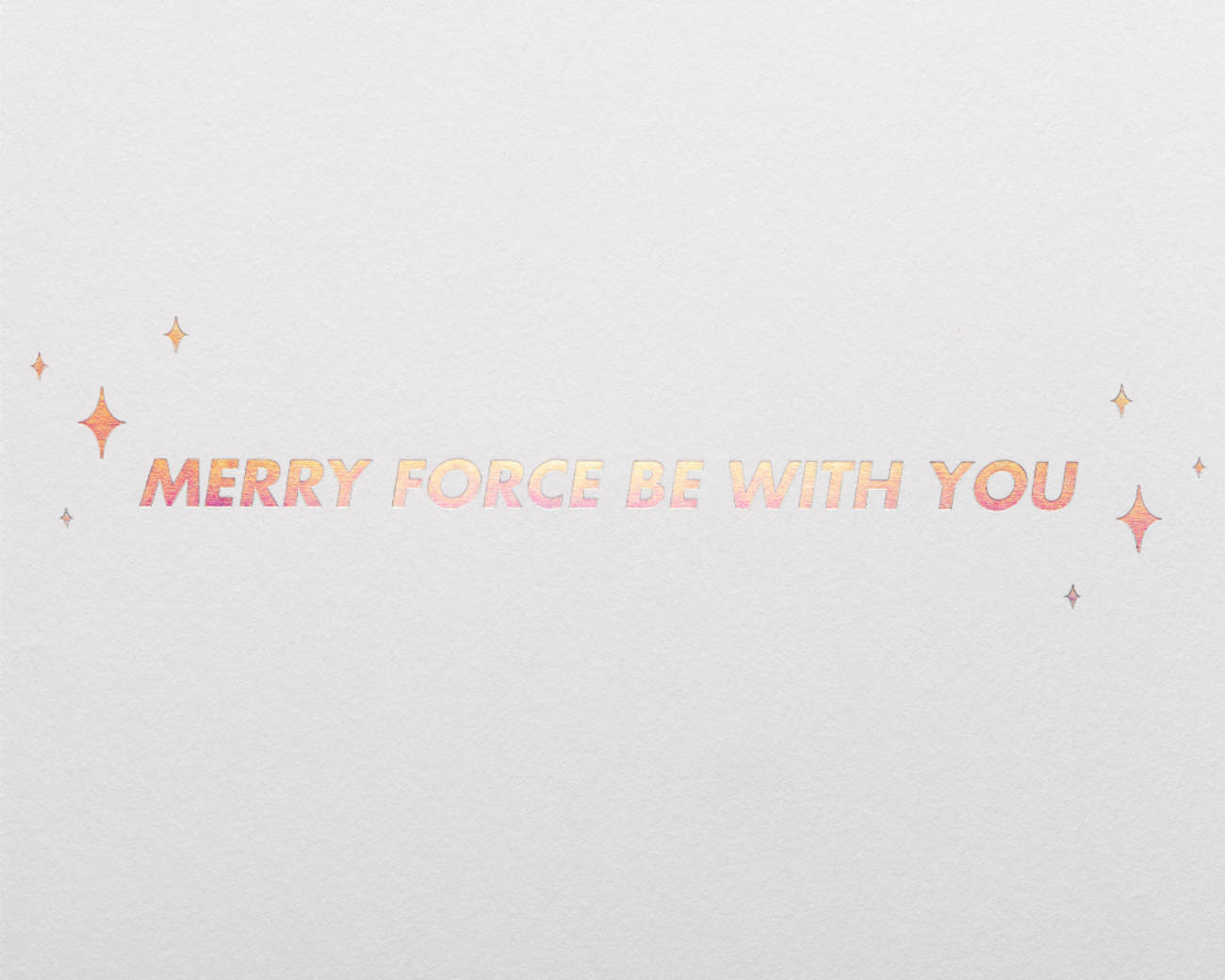 Merry Force Be with You Star Wars Christmas Boxed Cards -Glitter, 8-Count Image 3