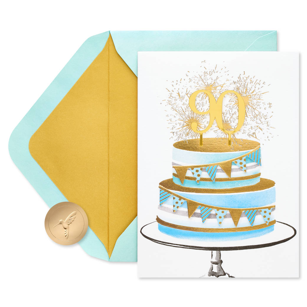 Many Wonderful Gifts 90th Birthday Greeting Card Image 1