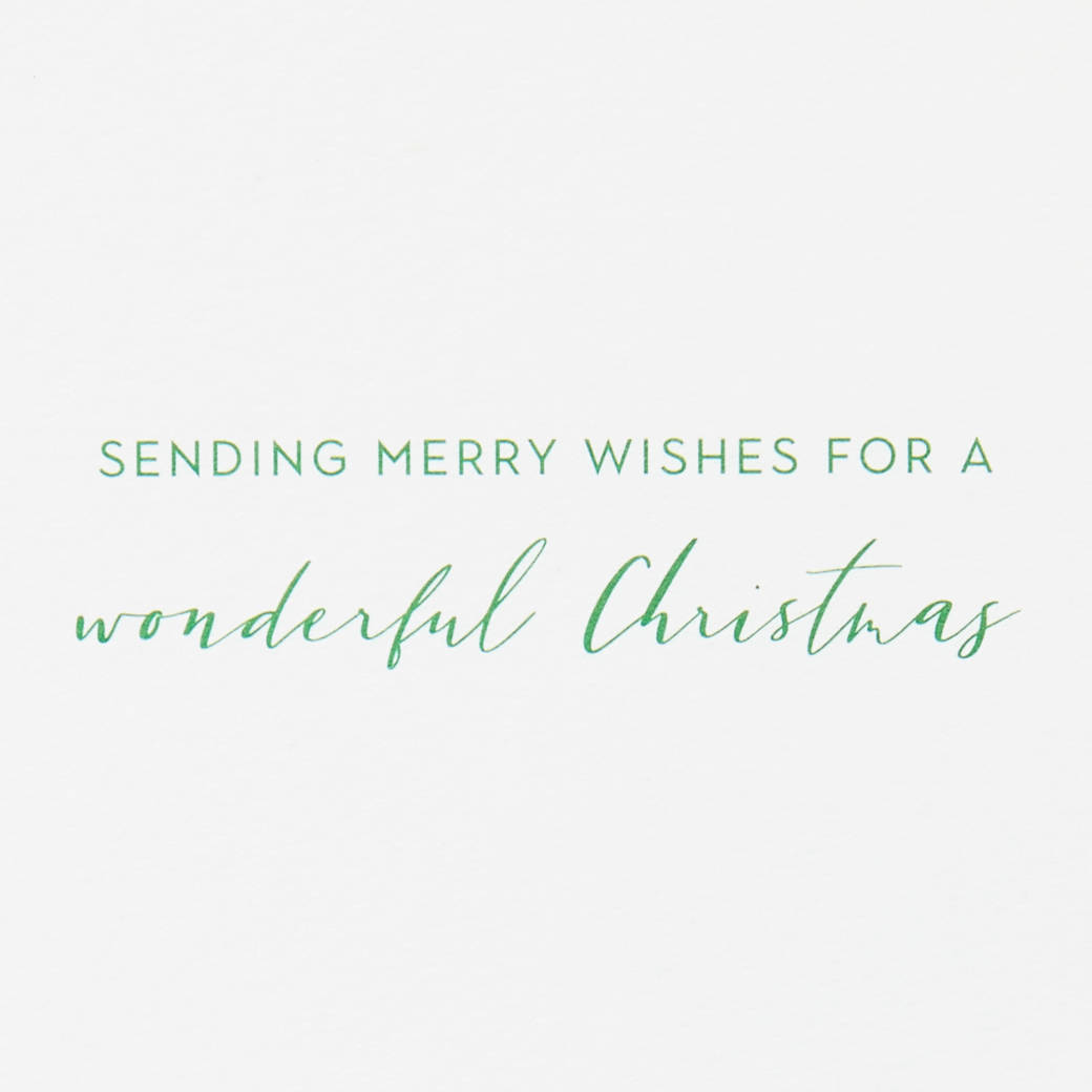 Merry Wishes Christmas Boxed Cards with Envelopes - Designed by Bella Pilar, 16-Count