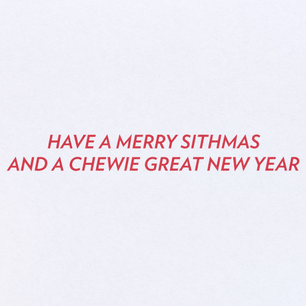 Merry Sithmas Star Wars Christmas Greeting Card Image 3