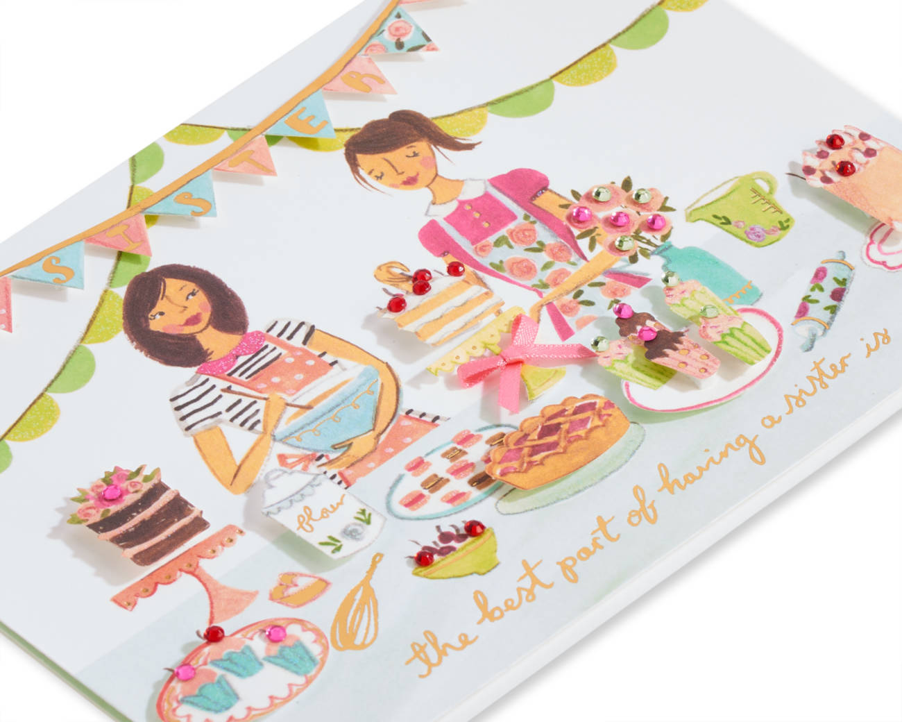 Baking Sisters Birthday Greeting Card  Image 1