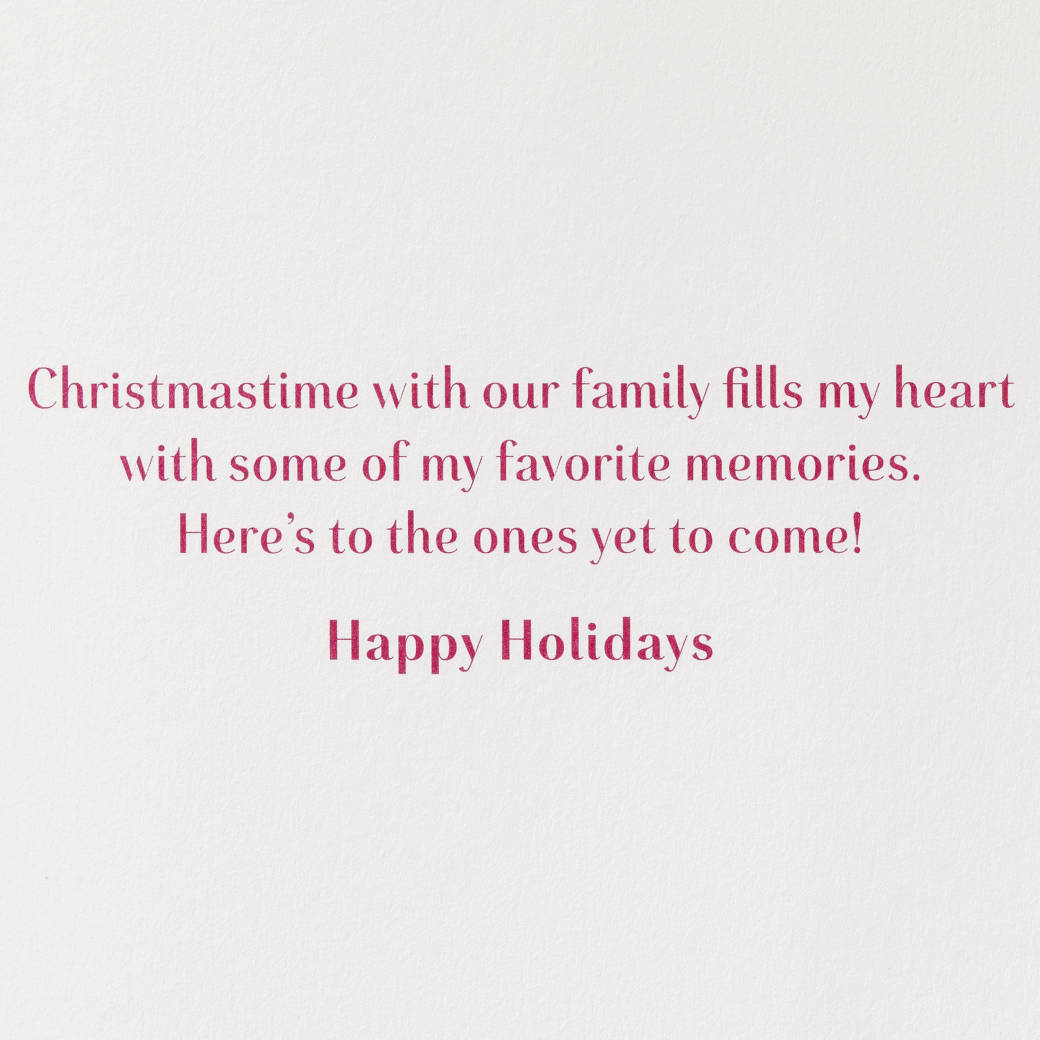 My Favorite Memories Christmas Greeting Card for Sister Image 4