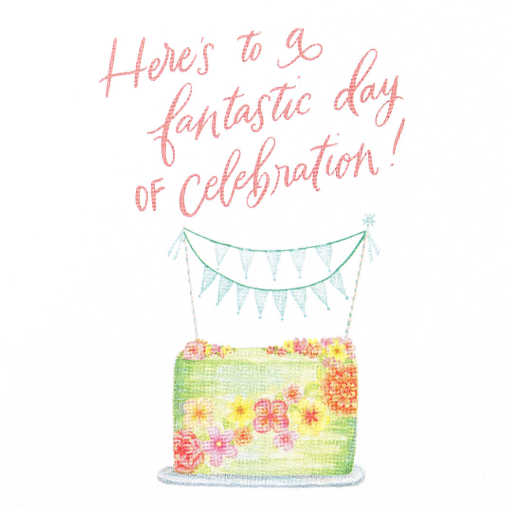 Day of Celebration Birthday Greeting Card - Designed by Bella Pilar Image 3