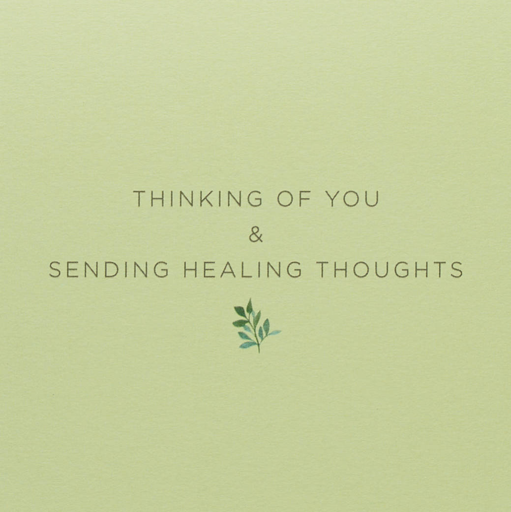 Sending Healing Thoughts Get Well Soon Greeting Card Image 3