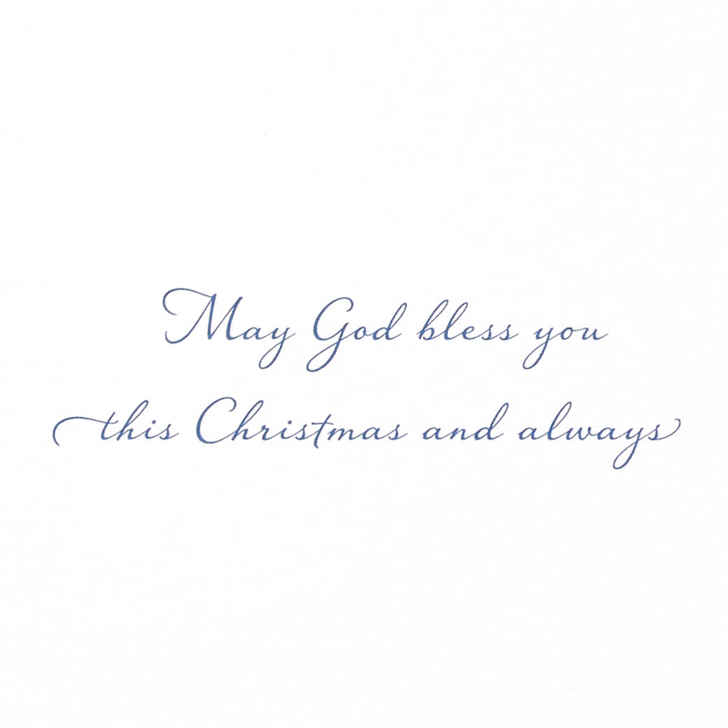 May God Bless You Nativity Religious Holiday Boxed Cards, 14-Count Image 3