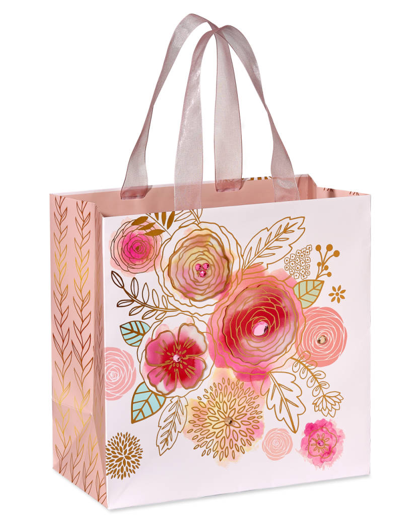 Roses Large Gift Bag, 1 Bag Image 1