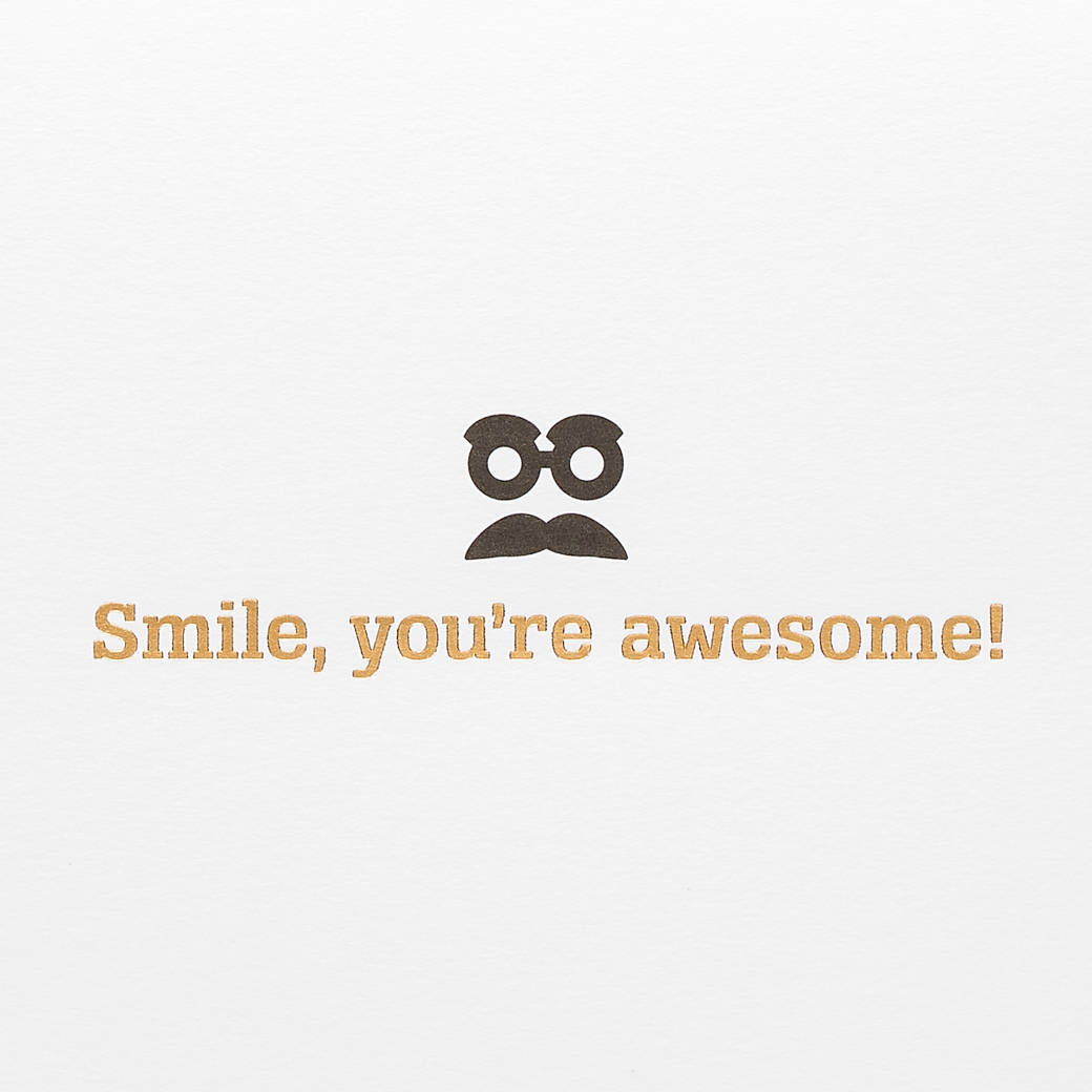 Smile You're Awesome Dog Birthday Greeting Card Image 3