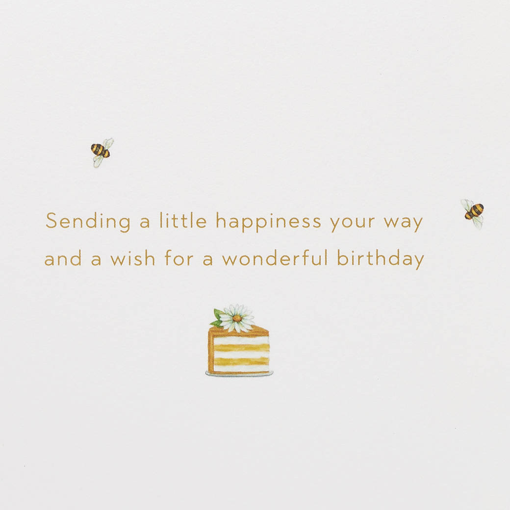 Honeybees Blank Birthday Greeting Card - Designed by Bella Pilar Image 3