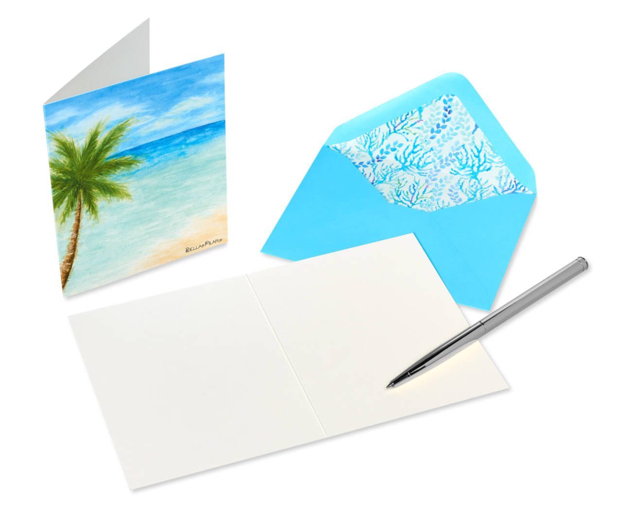 Into the Blue Boxed Blank Note Cards with Envelopes 20-Count- Designed by Bella PilarImage 4