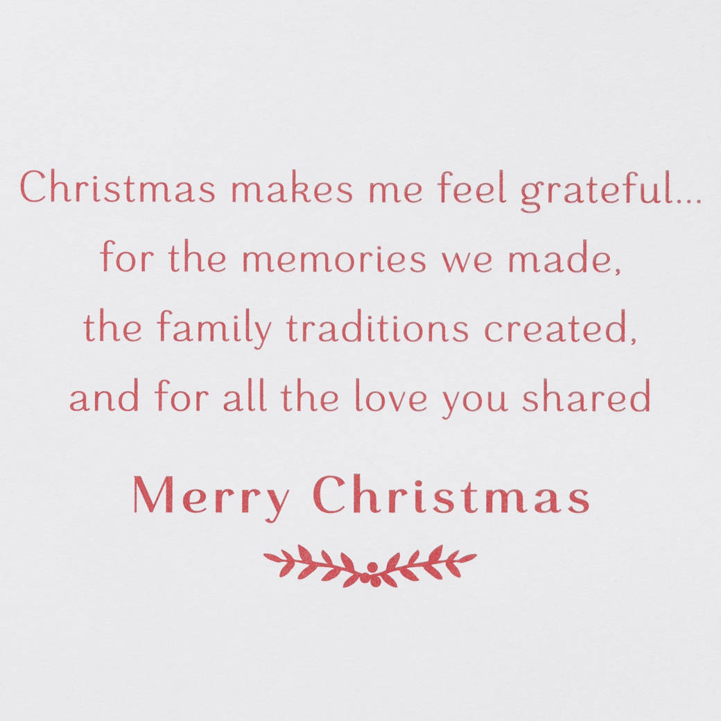 Grateful for the Memories We Made Christmas Greeting Card for Mom Image 3