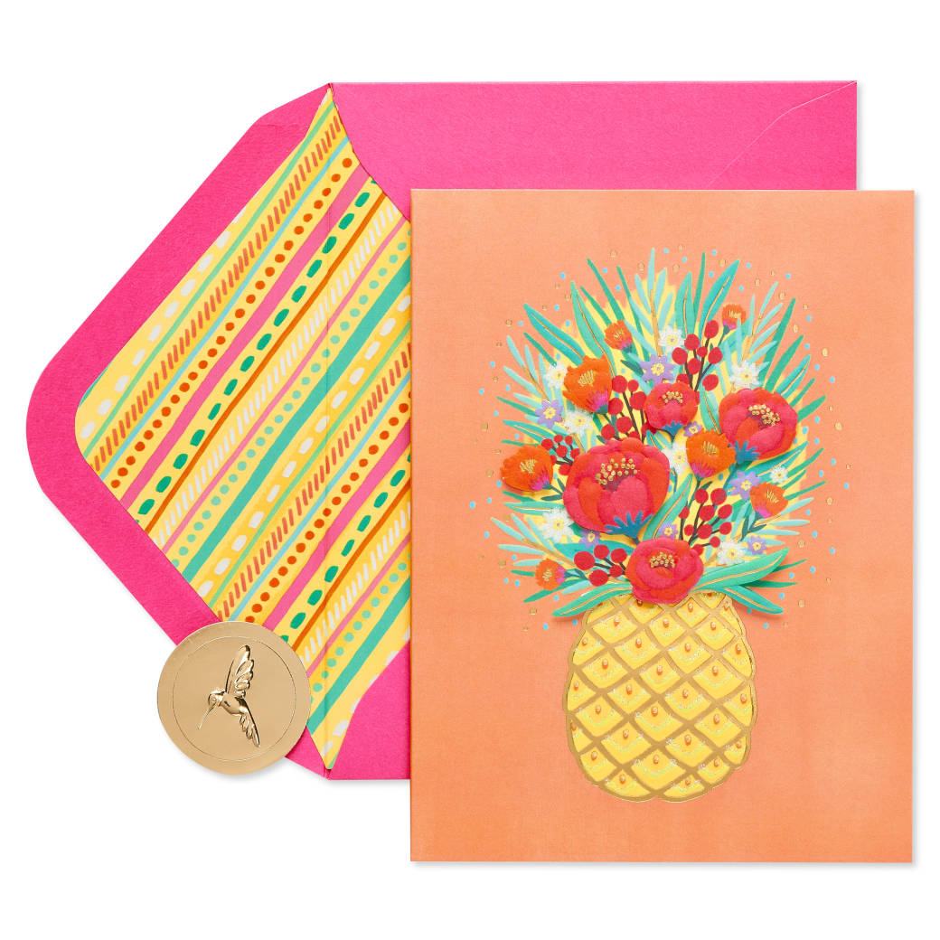 Pineapple Birthday Greeting Card