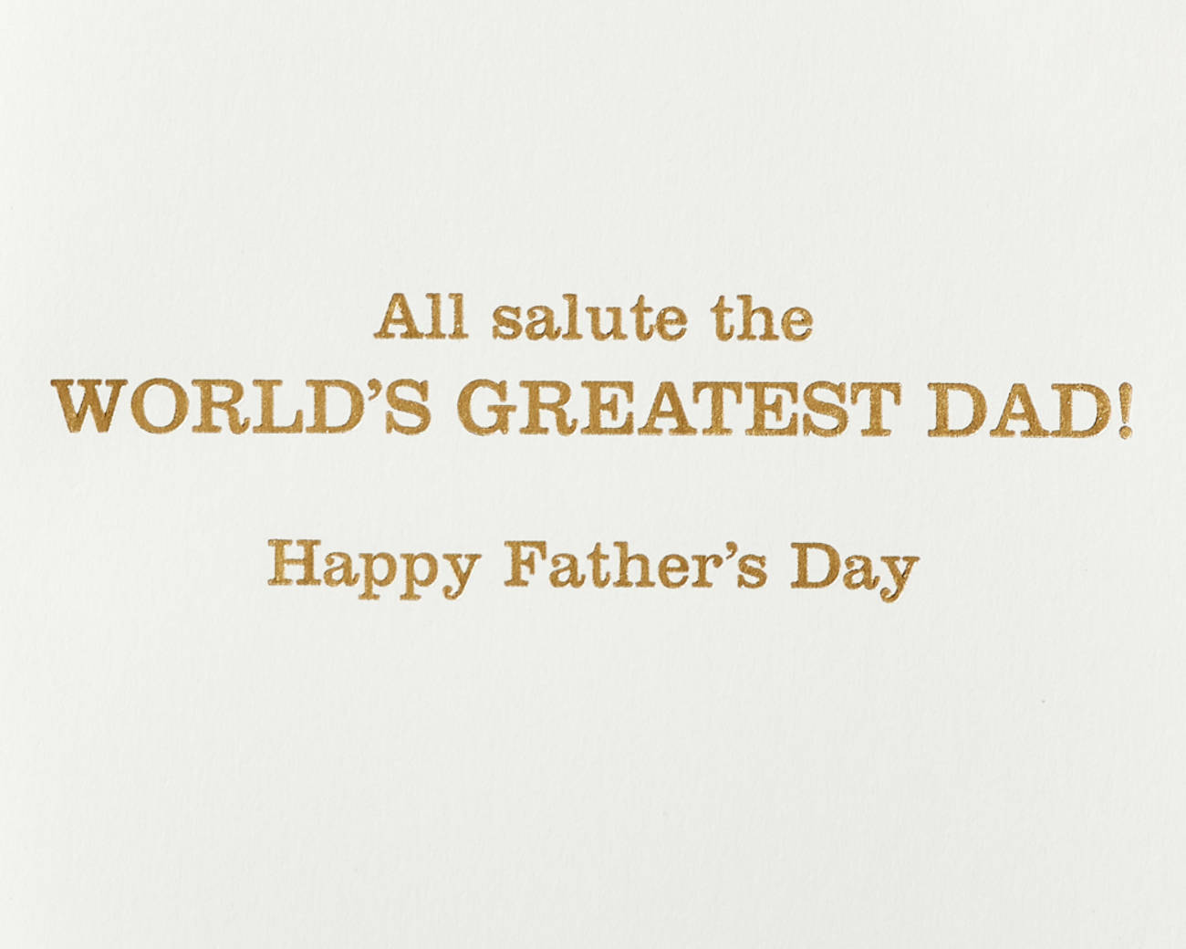 All Salute Father's Day Greeting CardImage 2