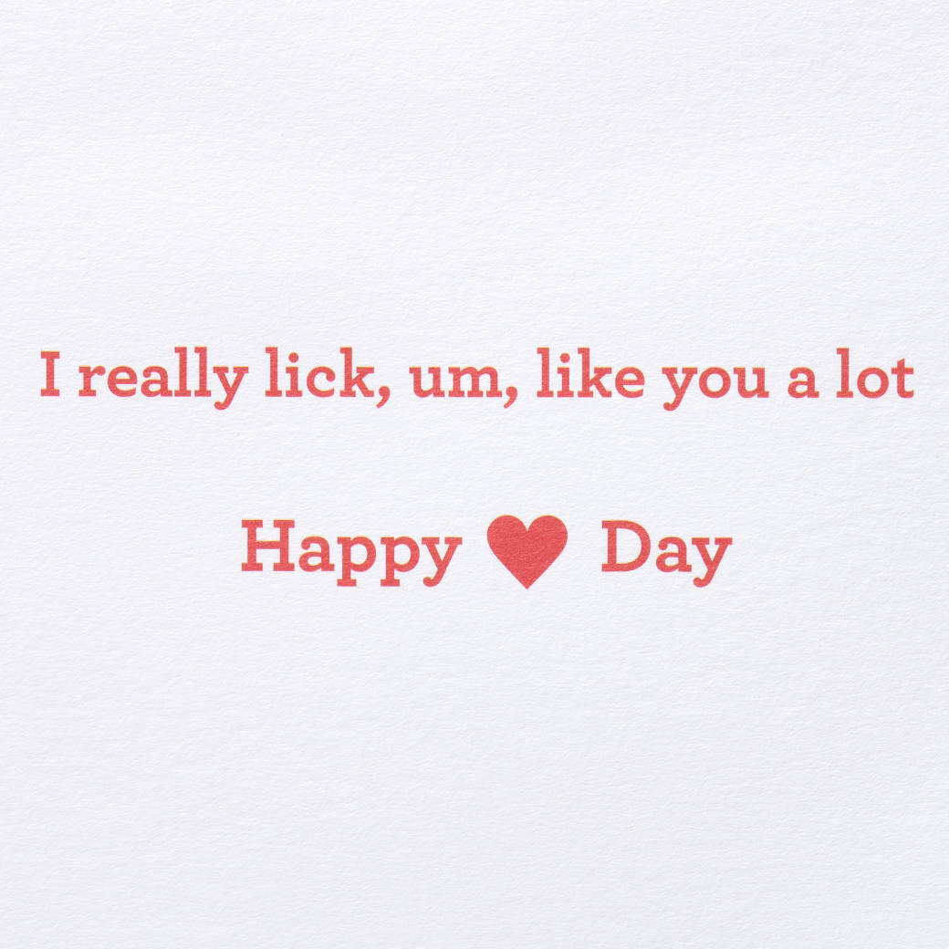 Kiss Kiss Funny Valentine's Day Greeting Card Image 4