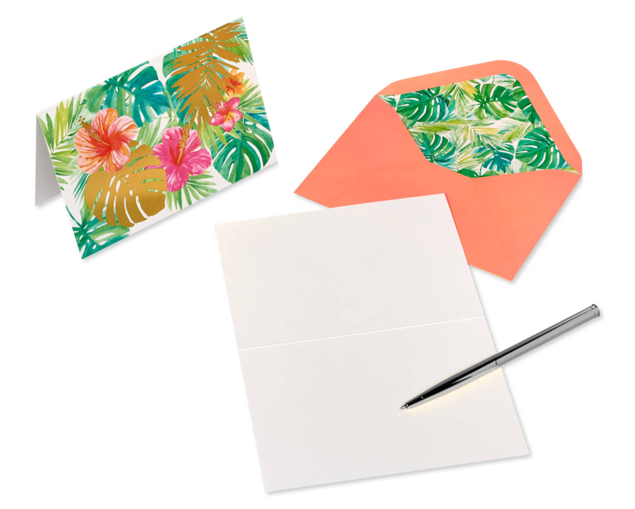 Tropical Flowers Boxed Blank Note Cards with Envelopes 12-CountImage 2