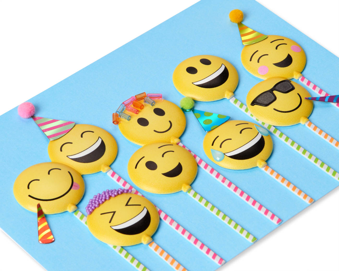 Emoji Cake Pops Birthday Greeting Card Image 3