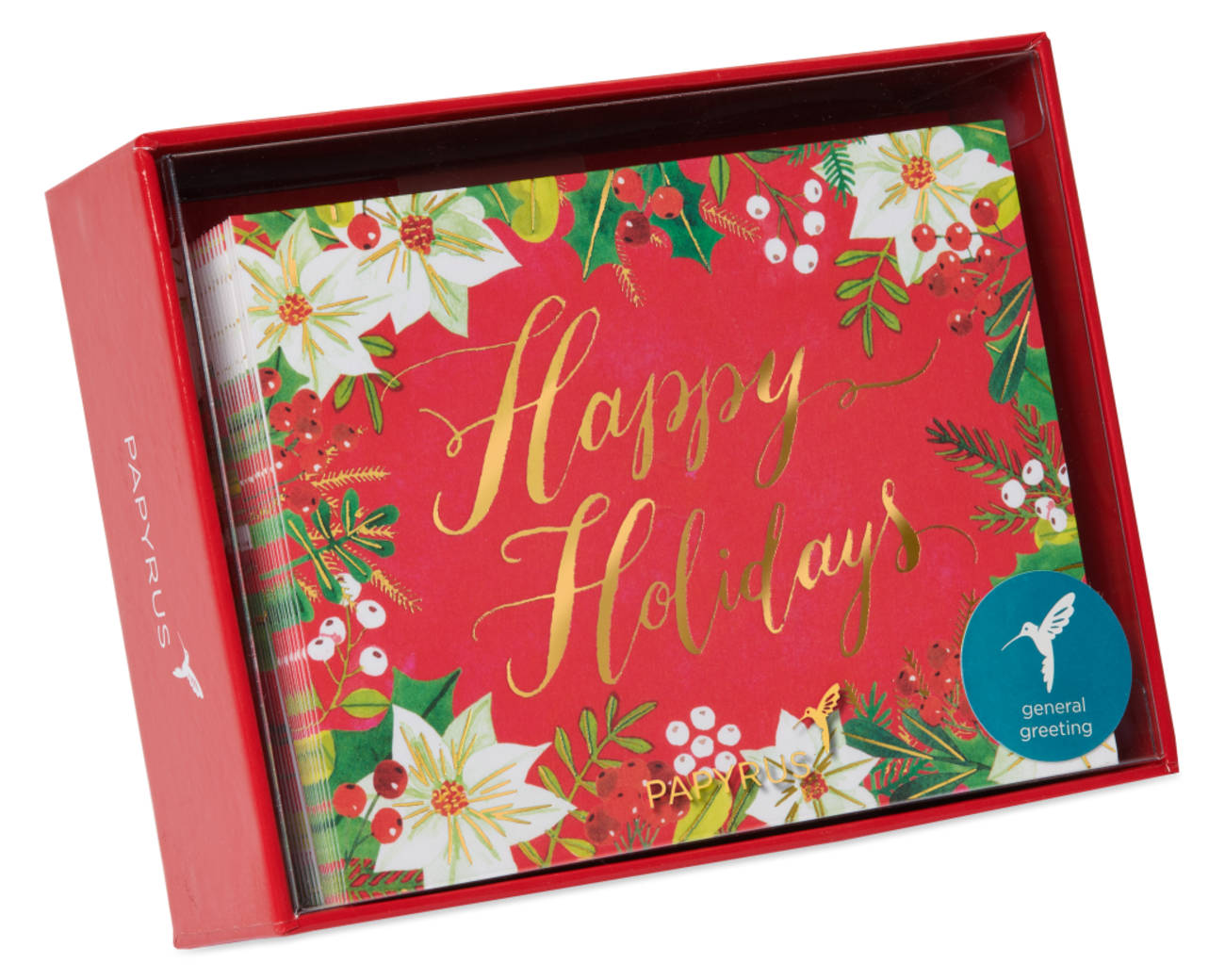 Happy Holidays Glitter Holiday Boxed Cards, 20-Count Image 6