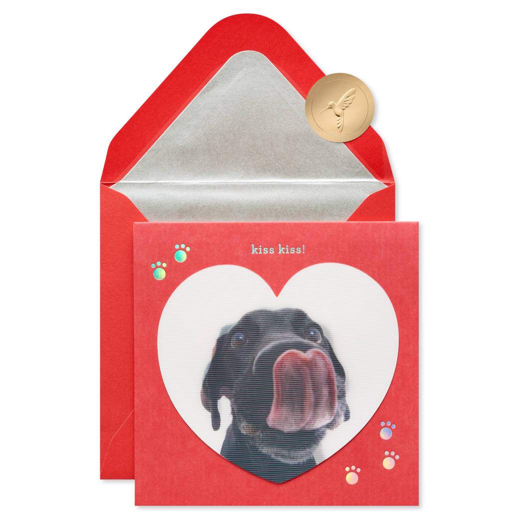 Kiss Kiss Funny Valentine's Day Greeting Card Image 2