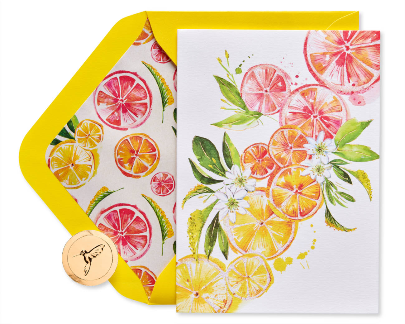 Ombre Fruit Blank Greeting Card