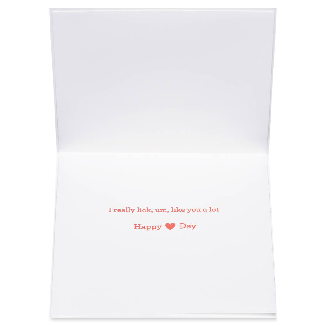 Kiss Kiss Funny Valentine's Day Greeting Card Image 3