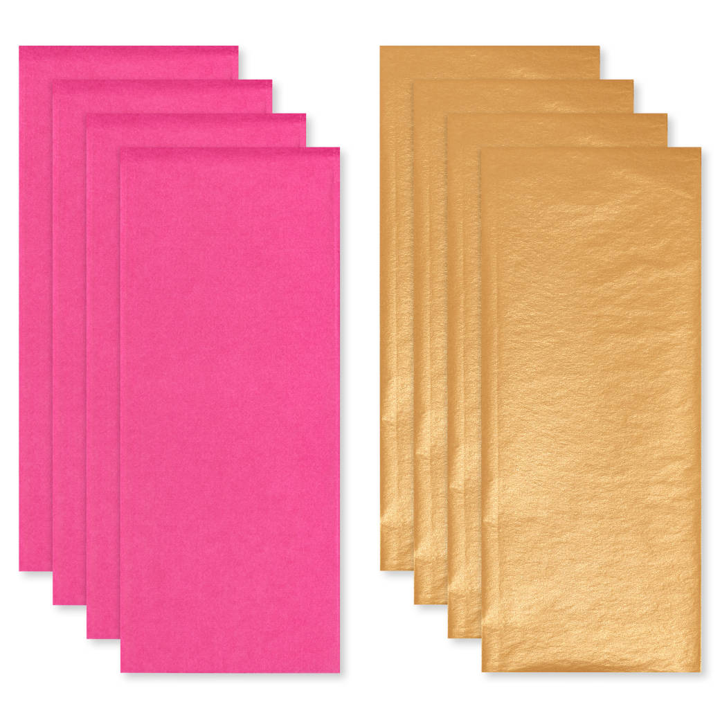 Pink and Gold Valentine's Day Tissue Paper 8 SheetsImage 5