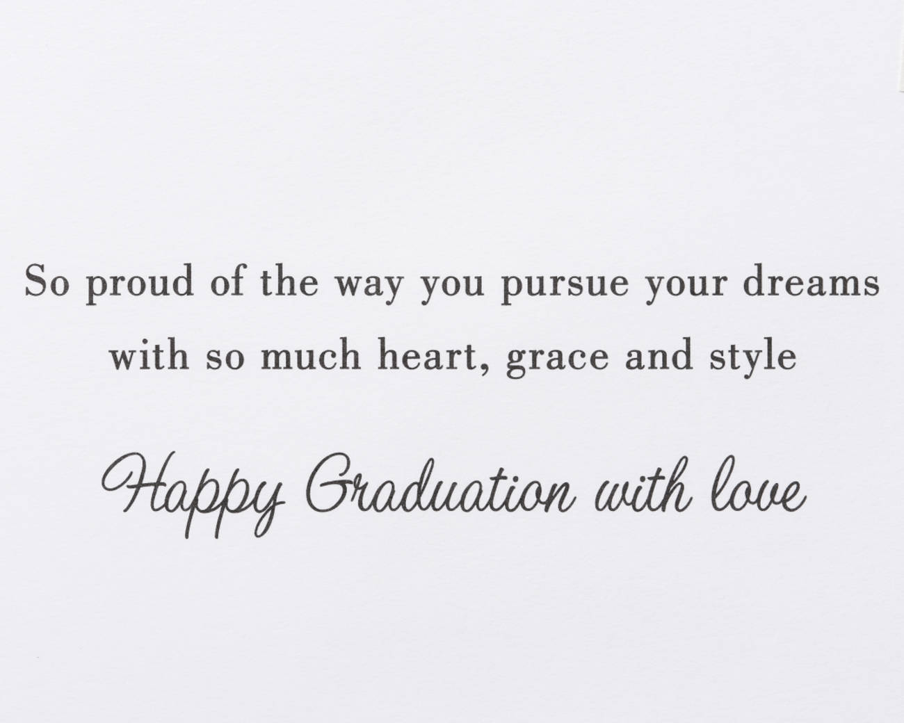 Heart, Grace, and Style Graduation Greeting Card Image 3