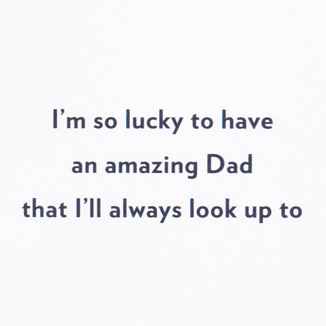 I'm So Lucky Dog Father's Day Greeting Card for Dad Image 3