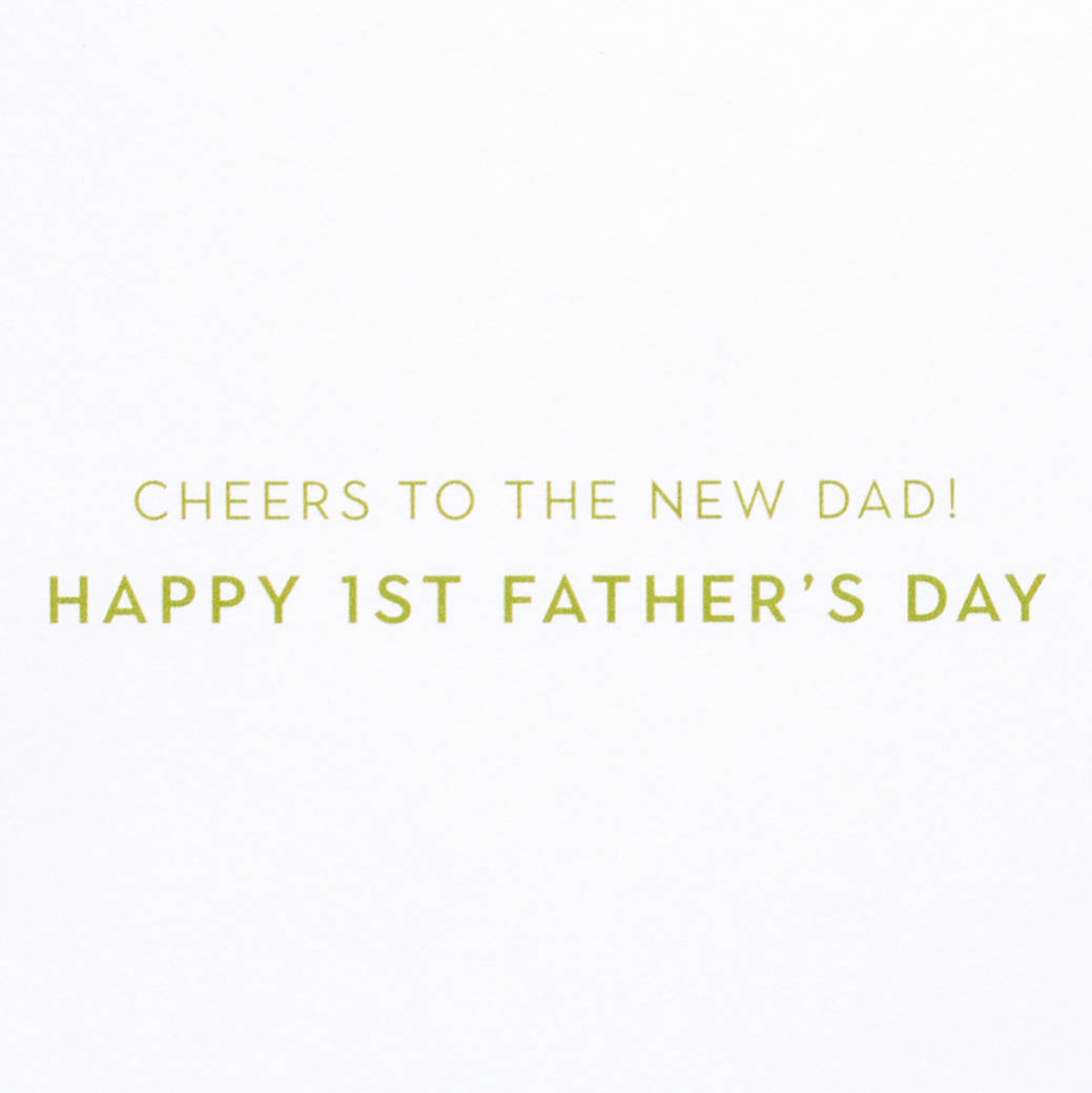 Cheers First Father's Day Greeting Card Image 3