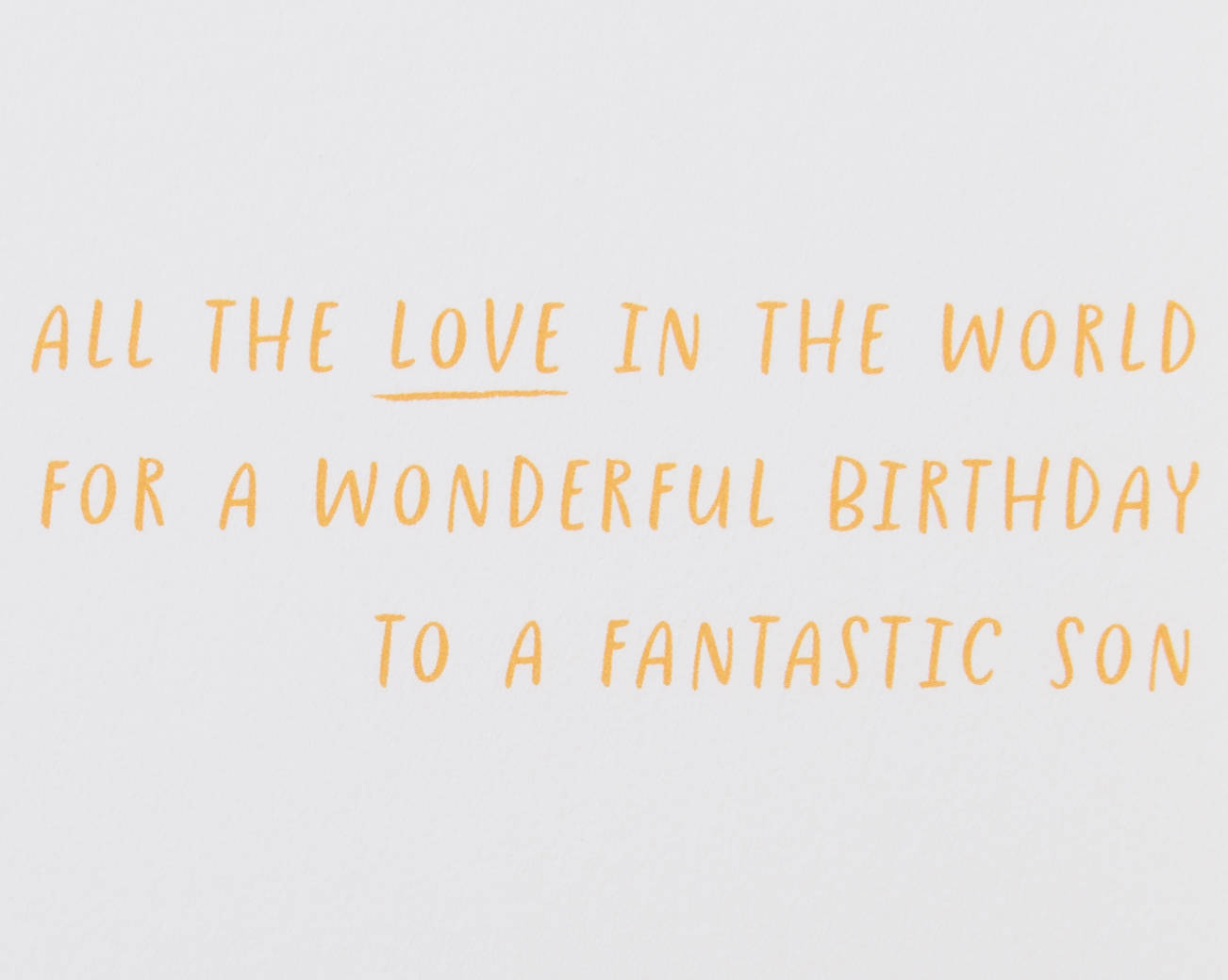 All the Love In the World Birthday Greeting Card for Son Image 4
