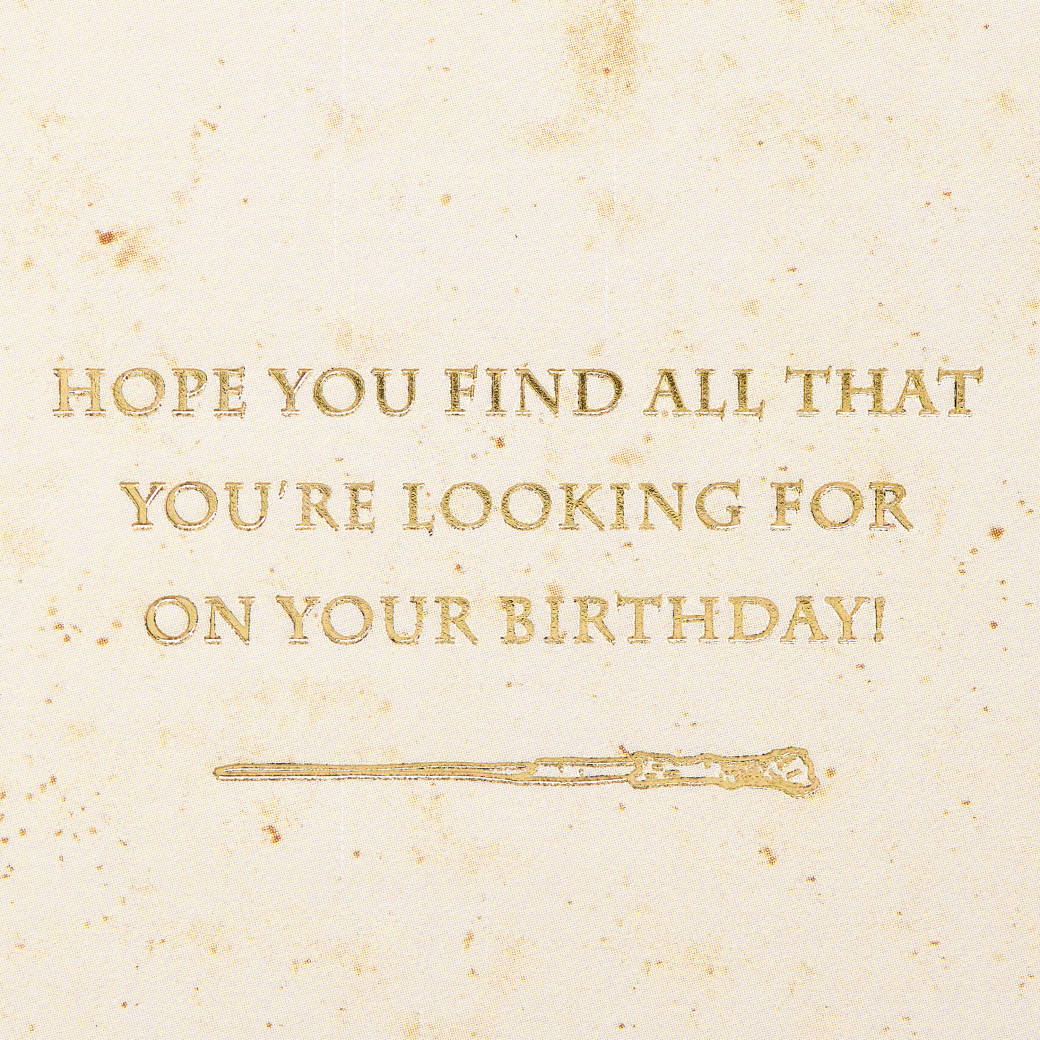 Find All That You're Looking For Blank Harry Potter Birthday Greeting Card Image 3