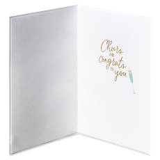 Champagne Celebration Congratulations Greeting Card