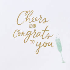 Champagne Celebration Congratulations Greeting Card