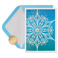 Best Wishes Christmas Boxed Cards with Envelopes, 8-Count