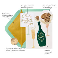 Champagne Celebration Congratulations Greeting Card