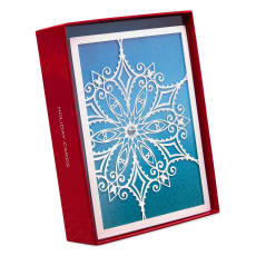 Best Wishes Christmas Boxed Cards with Envelopes, 8-Count
