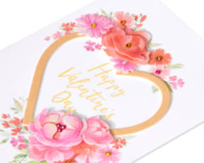 Across the Miles Valentine's Day Greeting Card Image 5