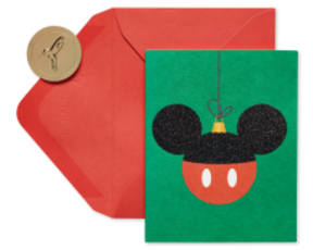 Mickey Mouse Disney Holiday Ornament Christmas Boxed Cards, 20-Count Image 1