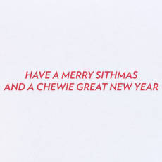 Merry Sithmas Star Wars Christmas Greeting Card Image 3