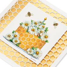 Honeybees Blank Birthday Greeting Card - Designed by Bella Pilar Image 5