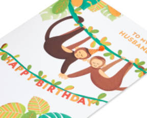 Monkey Around Birthday Greeting CardImage 1