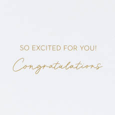 So Excited for You! Engagement Greeting Card Image 3