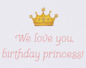 Birthday Princess Birthday Greeting Card for Daughter - Designed by Bella PilarImage 2