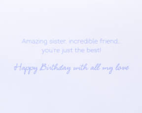 Scalloped Sister Birthday Greeting CardImage 4