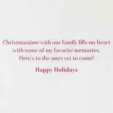 My Favorite Memories Christmas Greeting Card for Sister Image 4