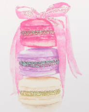 Stack of Macarons Boxed Blank Note Cards with Glitter and Envelopes 14-CountImage 2