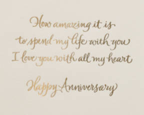 Love of My Life Anniversary Greeting Card for Wife or HusbandImage 2