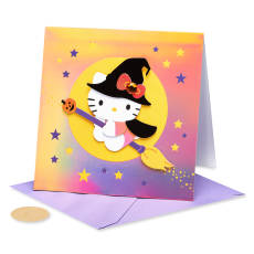 Hello Kitty Witch Hello Kitty Halloween Greeting Card Image 4