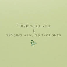 Sending Healing Thoughts Get Well Soon Greeting Card Image 3