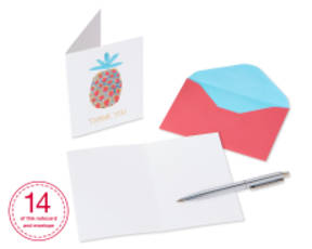 Pineapple Boxed Thank You Cards with Envelopes 20-CountImage 1