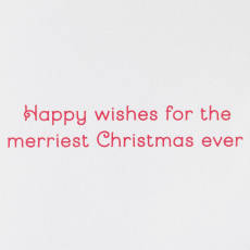 Wishes for the Merriest Christmas Ever Hello Kitty Christmas Greeting Card Image 2